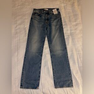BRAND NEW Madewell Blue Longline Straight Jeans